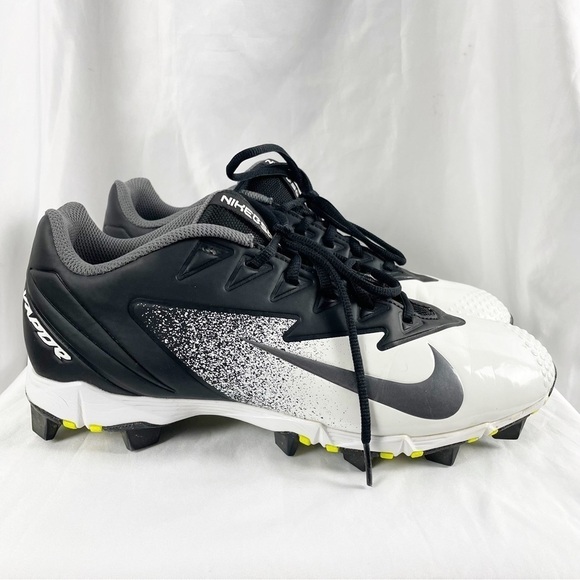 Nike Lunar Vapor Ultrafly Elite Football Baseball Cleats Black White Athletic - Picture 2 of 9